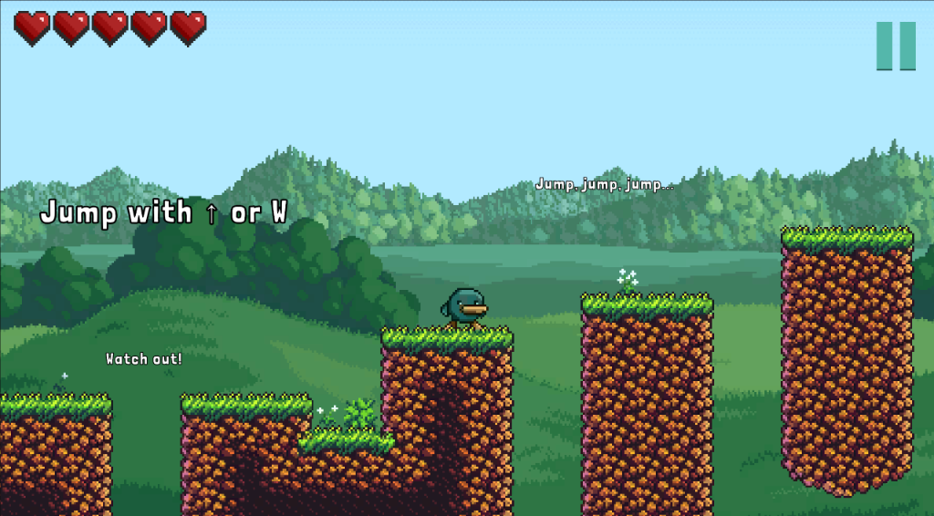 Orvex Screenshot - Jumping platforms